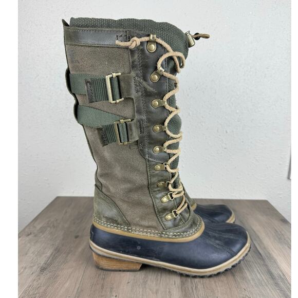 Sorel Conquest Carly II Green Women’s size 10 - Picture 1 of 9